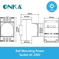 Gambar Rail Mounting power Socket ONKA 7160 dari Think Automation undefined 2 Tokopedia