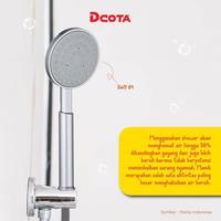 Gambar DCOTA SWD 04 Hand Shower Mandi Spray Pancuran Sprayer 1/2" Chrome dari Sadar Jaya Maju undefined 2 Tokopedia