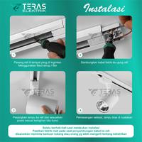 Gambar Lampu sorot rel track led light 15w Spotlight rel 15 Watt - Hitam, White dari TERAS ELEKTRIK undefined 4 Tokopedia
