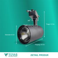 Gambar Lampu sorot rel track led light 15w Spotlight rel 15 Watt - Hitam, White dari TERAS ELEKTRIK undefined 2 Tokopedia