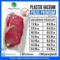 Gambar PLASTIK VACUUM VACUM BAG SEALER DELKOCHOICE POLOS UKURAN SEDANG / PACK - 7x10 cm dari PabrikPacking undefined 1 Tokopedia