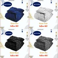Gambar Bed cover only 120x220 minimalis/aesthetic Bedcover Saja - KOTAK ABU dari Agusfitriolshop undefined 2 Tokopedia