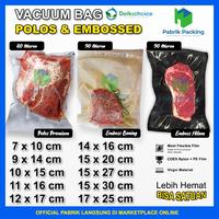 Gambar Plastik Makanan Vacuum Bag POLOS EMBOSS Vakum FOOD GRADE DELKOCHOICE - EMBOSS HITAM, 18x28 cm dari PabrikPacking undefined 1 Tokopedia