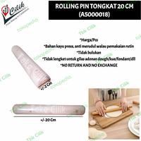 Gambar rolling+pin+kayu+tongkat+20 cm+alat+dapur+gilas+adonan+kue+pizza+kue dari TBK Cilik undefined 1 Tokopedia