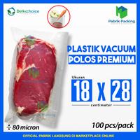 Gambar PLASTIK VACUUM VACUM BAG SEALER DELKOCHOICE POLOS UKURAN 18x28cm /PACK dari PabrikPacking undefined 1 Tokopedia