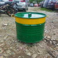 Gambar tong sampah 100 liter/drum besi/tempat pembakaran plus kaki dari RJA rukun jaya abadi undefined 4 Tokopedia