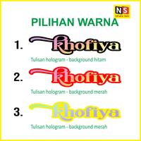 Gambar Custom Stiker Nama Hologram Vol. 2 Cutting stiker - 12CM dari Nirwana Stiker_NEW undefined 3 Tokopedia
