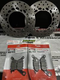 Gambar PAKET PIRINGAN CAKRAM+KAMPAS REM DEPAN BELAKANG NMAX OLD NMAX NEW dari BINTANG OLSHOP MOTOR89 undefined 2 Tokopedia