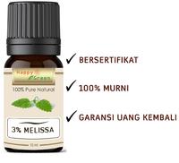 Gambar Happy Green Melissa Essential Oil 3% - Essensial Atsiri Lemon Balm - 10 ml dari Happy Green Garden - JKT undefined 1 Tokopedia
