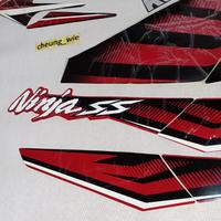 Gambar lis body striping kawasaki ninja ss loreng zebra merah tua 2014/2015 dari cheung wie undefined 2 Tokopedia