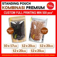 Gambar STANDING POUCH VARIAN KOMBINASI TRANSPARAN - KEMASAN MAKANAN SATUAN - CLEAR - FOIL, 25 X 30CM dari kilat packing undefined 1 Tokopedia