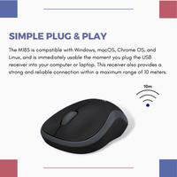 Gambar Mouse Logitech M185 / Logitech M 185 Wireless Garansi Resmi - blue dari BintangRayaKomputer undefined 5 Tokopedia