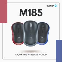 Gambar Mouse Logitech M185 / Logitech M 185 Wireless Garansi Resmi - blue dari BintangRayaKomputer undefined 1 Tokopedia