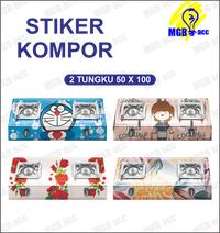 Gambar Stiker kompor 2 tungku bunga dari MGB Acc Printing undefined 2 Tokopedia