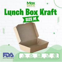 Gambar [50 pcs]Kotak Makan Kertas Paper Lunch Box Makanan Kraft Grosir Size M dari PackLab undefined 1 Tokopedia