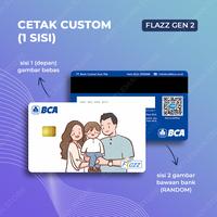 Gambar CUSTOM PRINT UV KARTU E MONEY E TOLL FLAZZ BCA GEN 2 1 SISI / 2 SISI - FLAZZ 1 SISI, PAKAI LOGO dari Gentleman Card Store undefined 3 Tokopedia