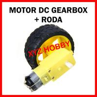 Gambar Motor DC Gearbox Kuning dan Roda Smart Car dari XYZ Hobby undefined 3 Tokopedia