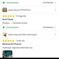 Gambar papan kayu jati asli 90x30x2cm - 45x30x2 dari SINAR FAZA FURNITURE undefined 3 Tokopedia