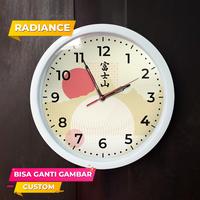 Gambar Jam dinding Japan style jepang fuji wibu ada kaca 32cm bisa custom - 1, mesin standard dari Radiance custom undefined 5 Tokopedia