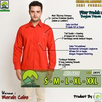 Gambar KEMEJA PDL SEMI FORMAL WARNA MERAH CABE LENGAN PANJANG DESAIN TERKINI - MERAH CABE, S dari JUNGLE CLOTHING undefined 1 Tokopedia