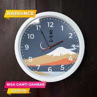 Gambar Jam dinding Japan style jepang fuji wibu ada kaca 32cm bisa custom - 1, mesin standard dari Radiance custom undefined 3 Tokopedia