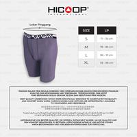 Gambar Hicoop - Underwear Boxer Sport - Celana Pria Boxer Sport Long Leg - Abu/Hitam - Isi 1 Pcs - HXKL-SP013 - Bahan Viscose Spandex Nyaman & Lembut - M, BLACK dari Hicoop undefined 3 Tokopedia