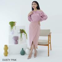 Gambar Atasan Cut Off Satin Gridia - Black dari TOPP SELLER undefined 4 Tokopedia