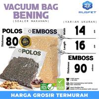 Gambar Plastik Vacuum Bag 14x16cm POLOS EMBOSS SEALER DELKOCHOICE SATUAN - Emboss 90mic dari Rusfet undefined 1 Tokopedia