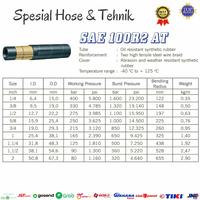 Gambar SELANG HYDRAULIC 3/8" I.D 9MM R2 (2 PLAY) 330 BAR dari Spesial Hose Teknik undefined 5 Tokopedia