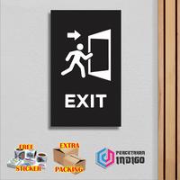 Gambar Papan tanda sign board akrilik 15cmx25cm Exit dari PERCETAKAN INDIGO undefined 1 Tokopedia