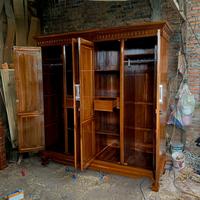 Gambar lemari kayu jatimanium pintu 4 dari MAIDINA FURNITURE undefined 3 Tokopedia