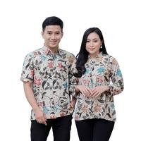 Gambar baju batik couple-baju batik pasangan suami istri-baju batik keluarga - PRIA KOBIS, M dari ATASAN BATIK COUPLE undefined 5 Tokopedia