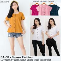 Gambar BLOUSE SASKIA ATASAN KERJA KANTOR FASHION WANITA MURAH BERKUALITAS - SA68 Pink dari Ace Sakura undefined 1 Tokopedia