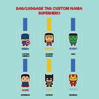 Gambar Super Hero Hulk Superman Captain Luggage / bag tag / gantungan tas - Wonder Woman, 1 pcs dari panorama foto undefined 1 Tokopedia