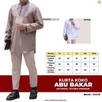 Gambar Baju Koko Kurta Pria Modern Model Abu Bakar Bahan Katun Toyobo dari Toko MoMe undefined 2 Tokopedia