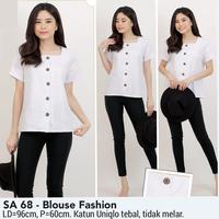 Gambar BLOUSE SASKIA ATASAN KERJA KANTOR FASHION WANITA MURAH BERKUALITAS - SA68 Pink dari Ace Sakura undefined 2 Tokopedia