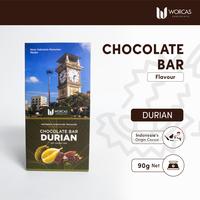 Gambar Worcas Chocolate Bar Flavoured Dark Chocolate Durian - 90g dari WORCAS COFFEE undefined 1 Tokopedia