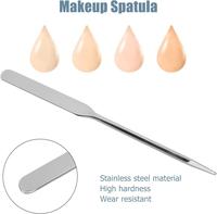 Gambar Mixing Palette Spatula Mix Make Up Pallete Foundation Stainless Pallet - Pouch+Spatula13 dari Erland UD undefined 4 Tokopedia
