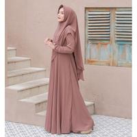 Gambar Gamis Syari Wanita Maira - Navy, S dari Galeri Noar undefined 2 Tokopedia