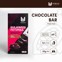 Gambar Worcas Chocolate Bar Dark Chocolate Sulawesi Petimba - 90g dari WORCAS COFFEE undefined 1 Tokopedia