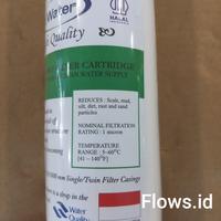 Gambar Cartridge De Water 01 Micron 10" Inch Filter Air / Spoon DeWater 1 Micron Filter Air Sedimen RO dari Flows id. undefined 2 Tokopedia