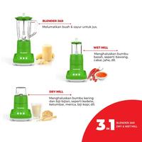 Gambar Maspion Blender Plastik 3 in 1 MT - 1273 PL 1 Liter dari Daiichi electric undefined 4 Tokopedia