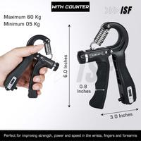 Gambar Hand Grip Handgrip Adjustable 5-60 kg Alat Latihan Otot Penguat Tangan - Counter, Hitam dari Indo Sport Fashion undefined 5 Tokopedia