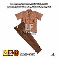 Gambar Setelan Seragam Pramuka Laki-Laki SMP/SMA Baju Pendek, Celana Panjang - Set Komplit, S dari Lil Firdaus undefined 2 Tokopedia