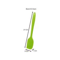 Gambar BAKE21S Baking Scrappers / Spatula Silikon Adonan kue Transparan 21CM dari IdealOfficial undefined 2 Tokopedia