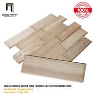 Gambar LANTAI KAYU / FLOORING ENGINEERING WHITE OAK 18/3 UNFINISH/RUSTIC - 18X180X1500Rus dari Bogo Prima undefined 1 Tokopedia