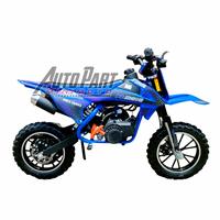 Gambar Motor Mini Trail Double Starter 50cc Elektrik Strater + Pullstarter 2T - Merah dari Autopart Minimoto undefined 3 Tokopedia