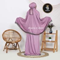 Gambar Mukena 3 in 1 Azizah Terbaru Rayon - Putih dari Banau collection undefined 4 Tokopedia