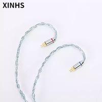Gambar XINHS Rainbow Blue WITH MIC 8 Core Silver Plated IEM Upgrade Cable - 2 Pin dari Kuping Sensi undefined 4 Tokopedia