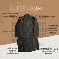 Gambar Pakaian Dinas Upacara/PDU 1 POLRI satu stel - XL, 31 dari Proud Uniform undefined 1 Tokopedia
